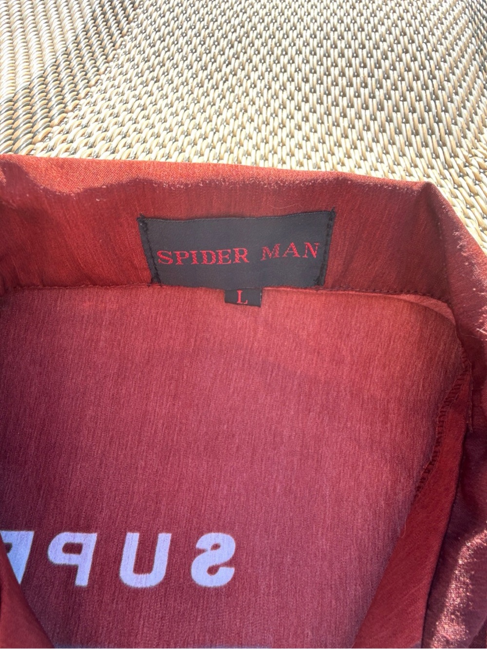 Spider Man Graphic Tee in Deep Red - Size L